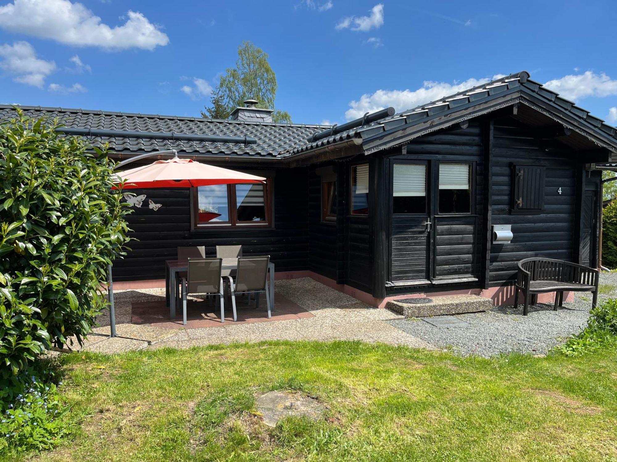Blockhaus Ferienzauber Villa Bromskirchen Kültér fotó